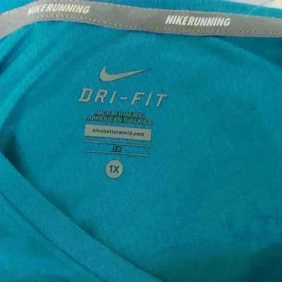 Nike teal workout top size 1X - Picture 2 of 2